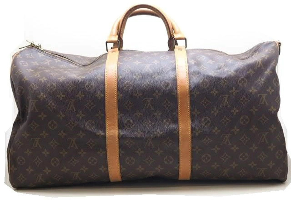 Louis Vuitton Bag Bandouliere Monogram Boston Keepall Brown